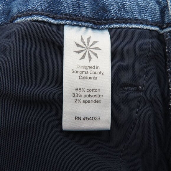 Athleta Sculptek Women 2 Skinny Slim Stretch Medium Wash Blue Jeans Cotton Blend - Picture 8 of 12